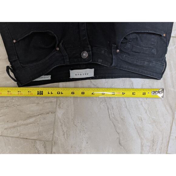 Pacsun Distressed Black Jeans Sz 27 - Picture 9 of 9